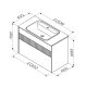 M8FFUX1002WM Func, База 2 ящика (push-to-open), 100 см, цвет белый матовый