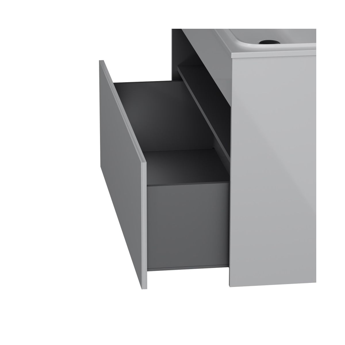 M8FFUX1201WG Func, База с нишей, 1 ящик (pull-out), 120 см, цвет белый глянец