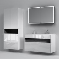 Тумба под раковину AM.PM Func 120 см 1 ящик (pull-out) / M8FFUX1201WG белый глянец — 6