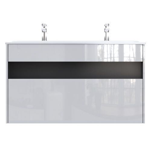 Тумба под раковину AM.PM Func 120 см 1 ящик (pull-out) / M8FFUX1201WG белый глянец