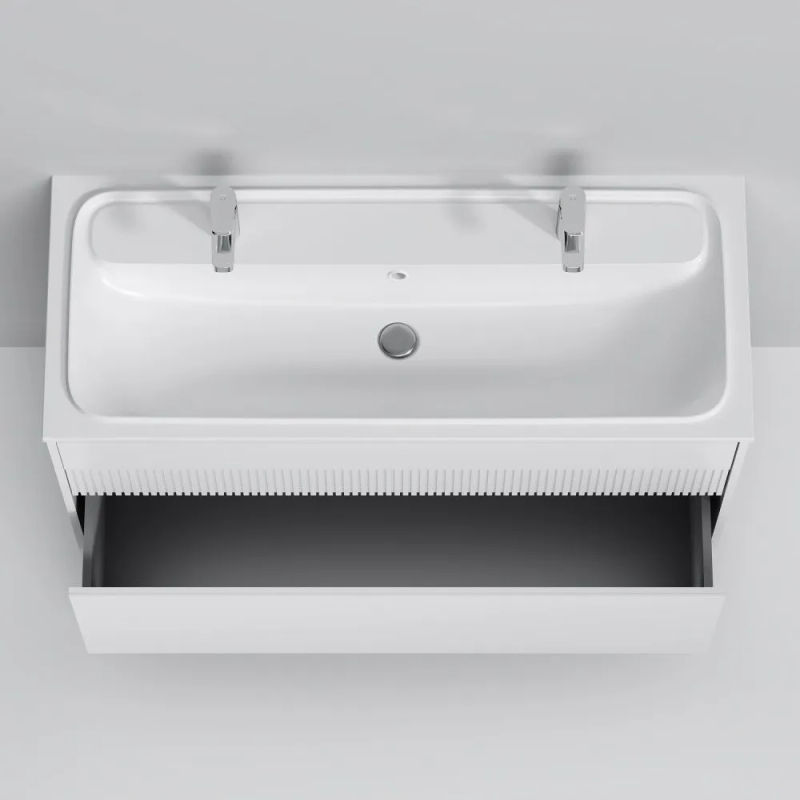 Тумба под раковину AM.PM Func 120 см 2 ящика (push-to-open) / M8FFUX1202WM белый матовый