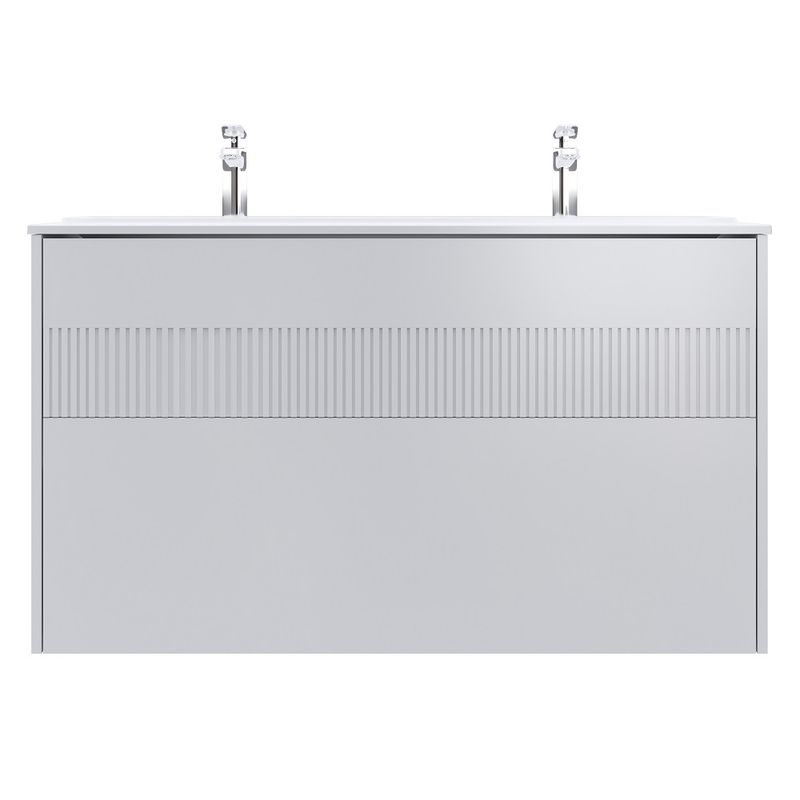 Тумба под раковину AM.PM Func 120 см 2 ящика (push-to-open) / M8FFUX1202WM белый матовый