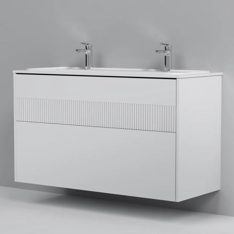 Тумба под раковину AM.PM Func 120 см 2 ящика (push-to-open) / M8FFUX1202WM белый матовый
