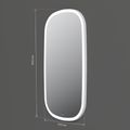 M8FMOX0451WGH Зеркало универсальное с контурной LED-подсветкой, ИК- сенсором, вытянутое, 45*86 см