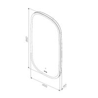 Зеркало AM.PM Func 45×86 см с LED-подсветкой и ИК-сенсор / M8FMOX0451WGH — 10