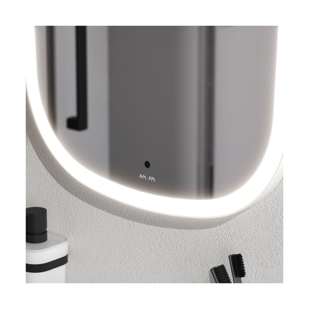 M8FMOX0451WGH Зеркало универсальное с контурной LED-подсветкой, ИК- сенсором, вытянутое, 45*86 см