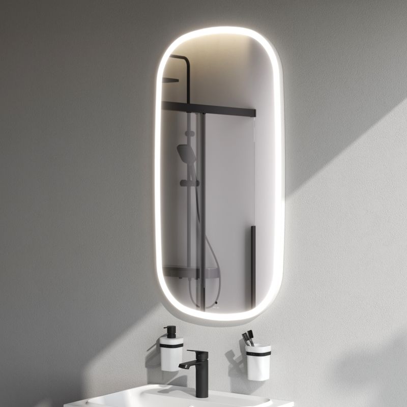 Зеркало AM.PM Func 55×100 см с LED-подсветкой и ИК-сенсор / M8FMOX0551WGH