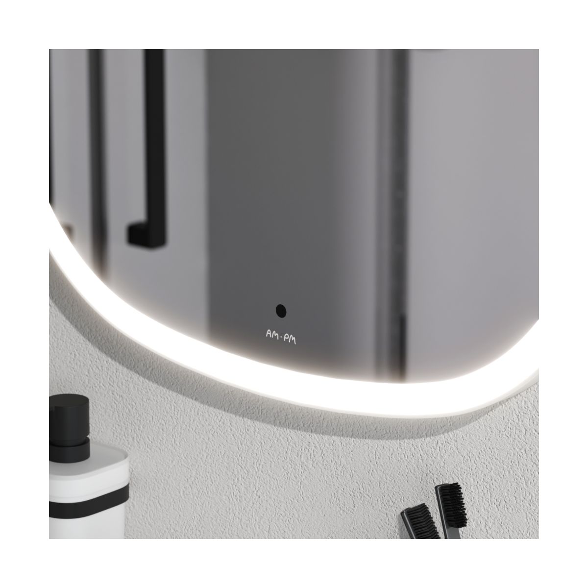 M8FMOX0551WGH Зеркало универсальное с контурной LED-подсветкой, ИК- сенсором,вытянутое, 55*100 см