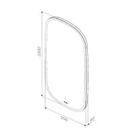 Зеркало AM.PM Func 55×100 см с LED-подсветкой и ИК-сенсор / M8FMOX0551WGH — 12