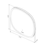 Зеркало AM.PM Func 55 см с LED-подсветкой и ИК-сенсор / M8FMOX0551WGS — 10