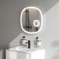 Зеркало AM.PM Func 55×55 см с LED-подсветкой, ИК-сенсором и косметическим зеркалом / M8FMOX0553SA — 6