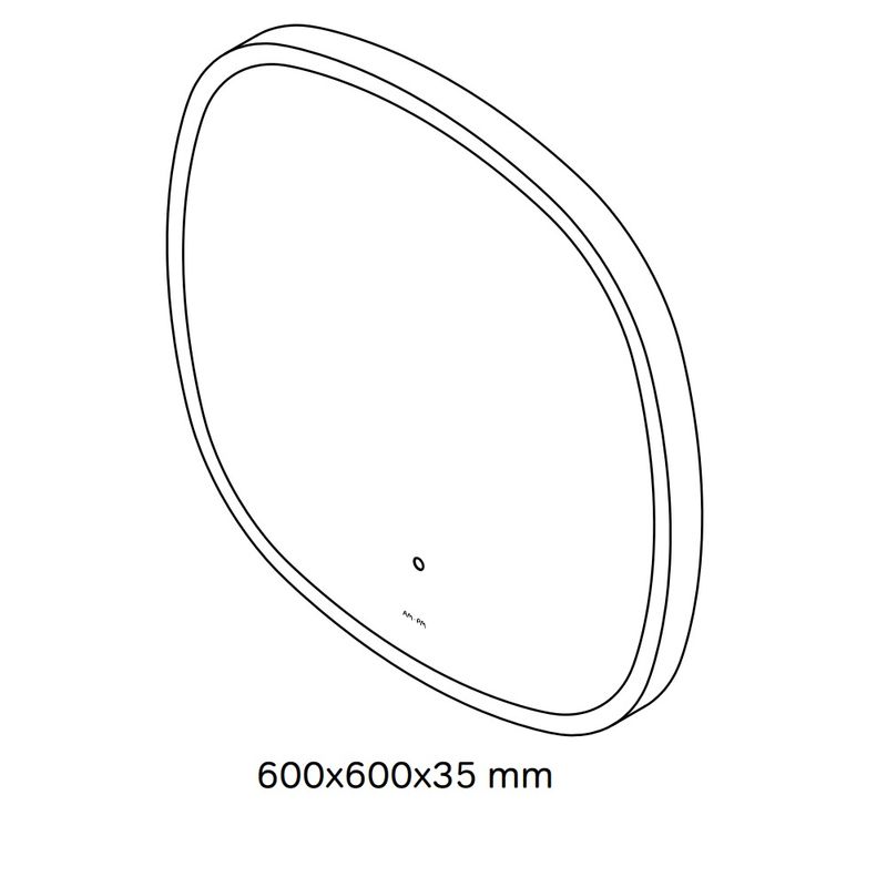 Зеркало AM.PM Func 60 см с контурной LED-подсветкой и ИК-сенсор / M8FMOX0601WGS