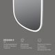 M8FMOX0651WGH Зеркало универсальное с контурной LED-подсветкой, ИК- сенсором, вытянутое, 65*124 см