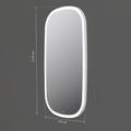 M8FMOX0651WGH Зеркало универсальное с контурной LED-подсветкой, ИК- сенсором, вытянутое, 65*124 см