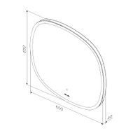Зеркало AM.PM Func 65 см с контурной LED-подсветкой и ИК-сенсор / M8FMOX0651WGS — 12