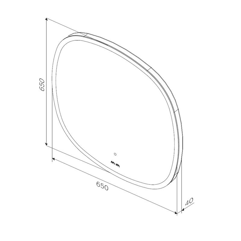 Зеркало AM.PM Func 65 см с контурной LED-подсветкой и ИК-сенсор / M8FMOX0651WGS