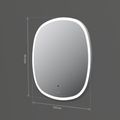 M8FMOX0651WGS Зеркало универсальное с контурной LED-подсветкой, ИК- сенсором, квадрат, 65 см