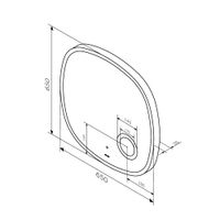 Зеркало AM.PM Func 65×65 см с контурной LED-подсветкой, ИК-сенсором и косметическим зеркалом / M8FMOX0653SA — 11