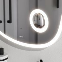 Зеркало AM.PM Func 65×65 см с контурной LED-подсветкой, ИК-сенсором и косметическим зеркалом / M8FMOX0653SA — 10