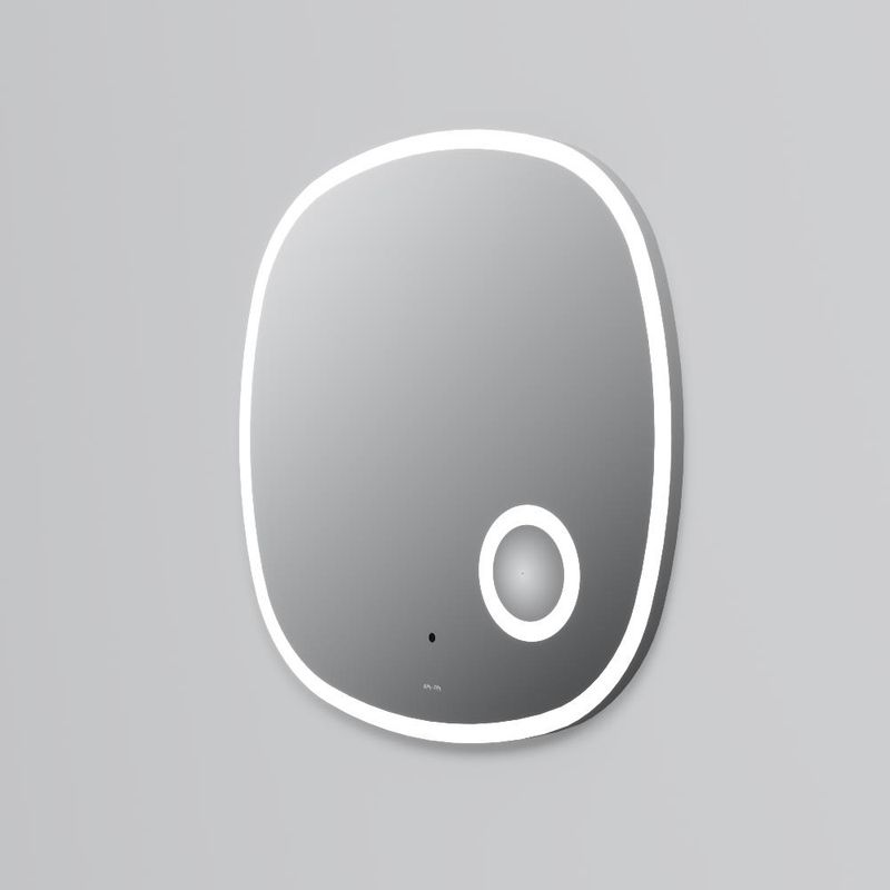 Зеркало AM.PM Func 65×65 см с контурной LED-подсветкой, ИК-сенсором и косметическим зеркалом / M8FMOX0653SA