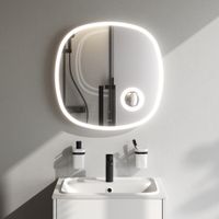 Зеркало AM.PM Func 65×65 см с контурной LED-подсветкой, ИК-сенсором и косметическим зеркалом / M8FMOX0653SA — 6