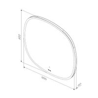 Зеркало AM.PM Func 80 см с контурной LED-подсветкой и ИК-сенсор / M8FMOX0801WGS — 10