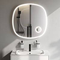 Зеркало AM.PM Func 80×80 см с контурной LED-подсветкой, ИК-сенсором и косметическим зеркалом / M8FMOX0803SA — 6