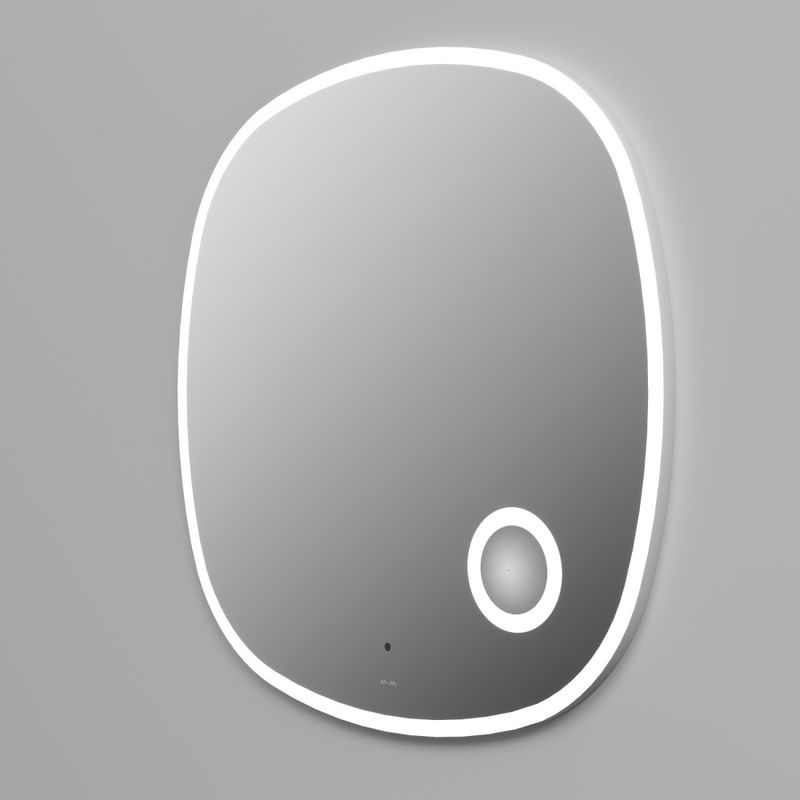 Зеркало AM.PM Func 80×80 см с контурной LED-подсветкой, ИК-сенсором и косметическим зеркалом / M8FMOX0803SA