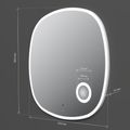 M8FMOX0803SA Func, Зеркало настенное с контурной LED-подсветкой, ИК сенсором и косметическим зеркалом