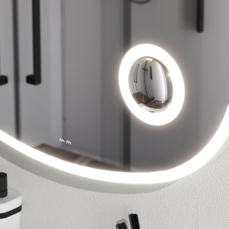 M8FMOX0803SA Func, Зеркало настенное с контурной LED-подсветкой, ИК сенсором и косметическим зеркалом