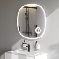 Зеркало AM.PM Func 80×80 см с контурной LED-подсветкой, ИК-сенсором и косметическим зеркалом / M8FMOX0803SA — 9