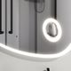 M8FMOX1003SA Func, Зеркало настенное с контурной LED-подсветкой, ИК сенсором и косметическим зеркалом