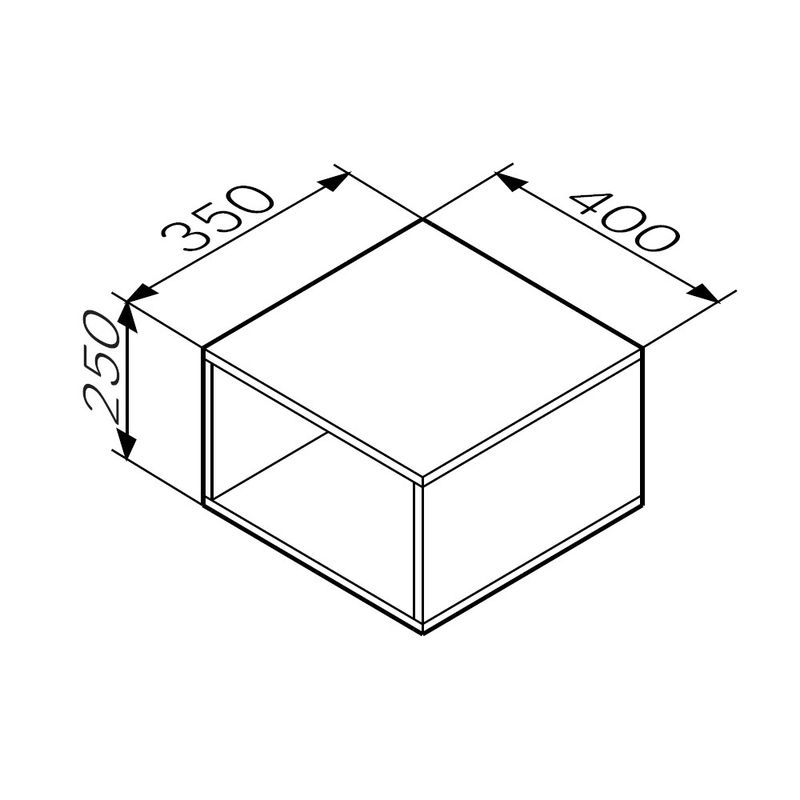 M8FOH0401OF Func, Ниша для хранения 25 см, 40 см, цвет дерево текстурир-ое
