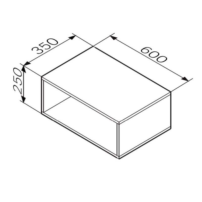 Ниша для хранения в ванную AM.PM Func 60×25 см / M8FOH0601OF дерево текстурир-ое