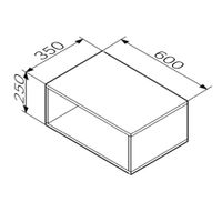 Ниша для хранения в ванную AM.PM Func 60×25 см / M8FOH0601WG белый глянец — 5
