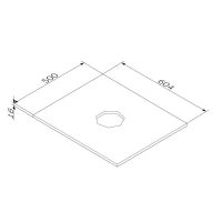 Столешница для ванной AM.PM Func 60 см M8FST0600WM белый матовый — 3