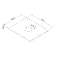Столешница для ванной AM.PM Func 60 см M8FST0601WG белый глянец — 3