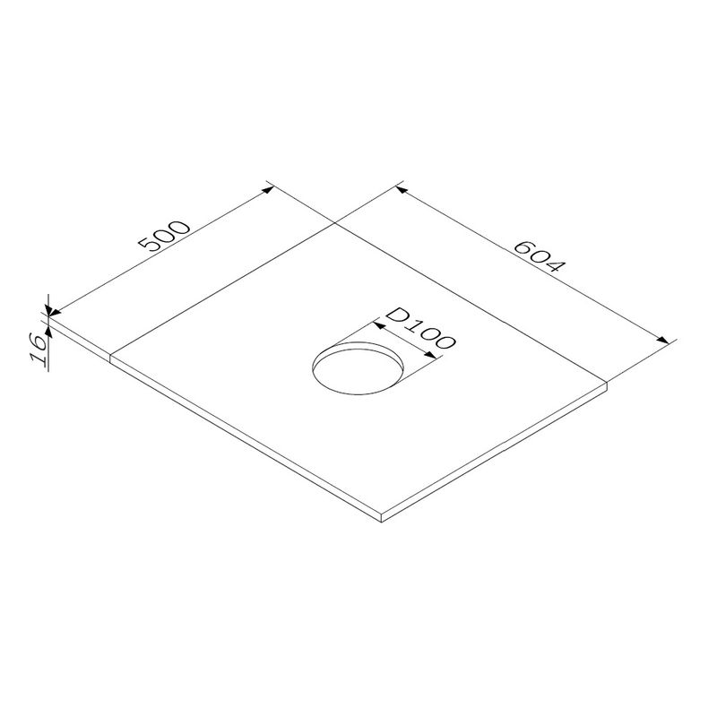 Столешница для ванной AM.PM Func 60 см M8FST0601WG белый глянец