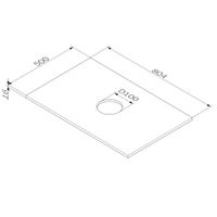 Столешница для ванной AM.PM Func 80 см M8FST0801WG белый глянец — 3