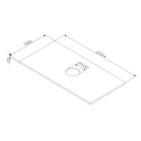 Столешница для ванной AM.PM Func 100 см M8FST1001WG белый глянец — 3