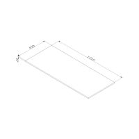 Столешница для ванной AM.PM Func 120 см M8FST1200WM белый матовый — 3