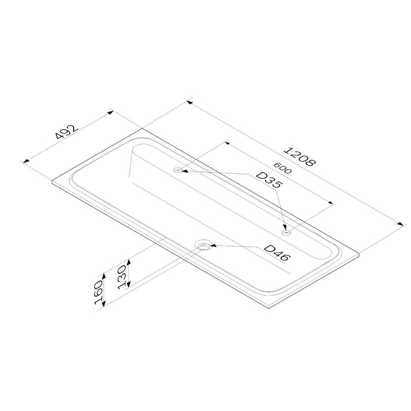 Раковина AM.PM Func 120 см M8FWPC1200WM белый матовый