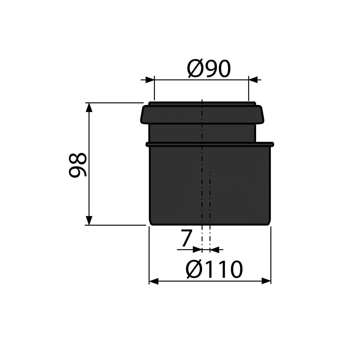 Соединитель комплект для DN90/110 M907