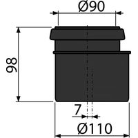 Соединитель комплект AlcaDrain (AlcaPlast) M907 для DN90/110 — 2