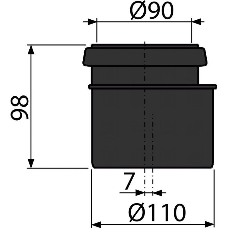 Соединитель комплект AlcaDrain (AlcaPlast) M907 для DN90/110
