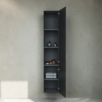 Шкаф-пенал для ванной AM.PM GEM 30 см push-to-open правый / M90CHR0306BM черный матовый — 3