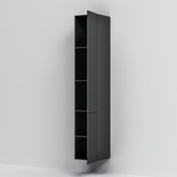 Шкаф-пенал для ванной AM.PM GEM 30 см push-to-open правый / M90CHR0306BM черный матовый — 7