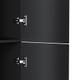 M90CHR0306BM GEM, шкаф-колонна, подвесной, правый, 30 см, двери, push-to-open, цвет: черный матовый