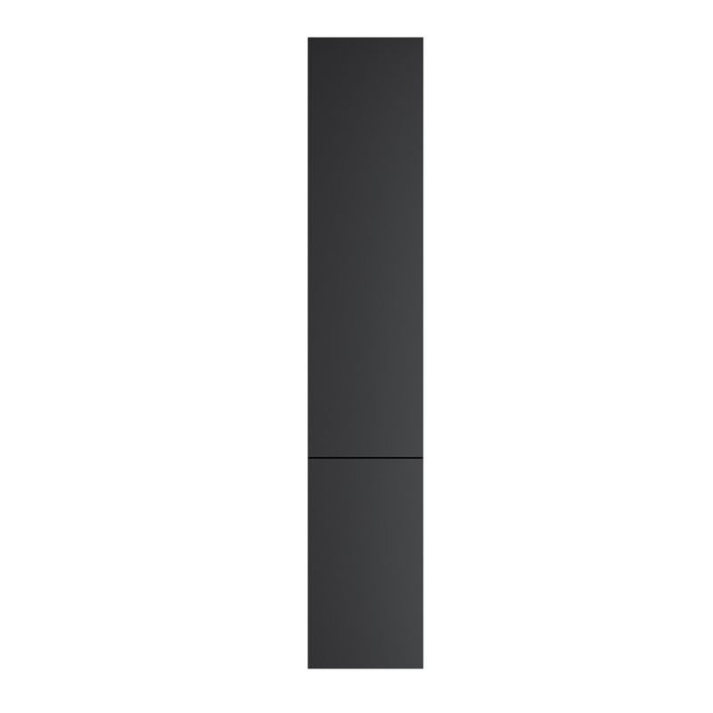 M90CHR0306BM GEM, шкаф-колонна, подвесной, правый, 30 см, двери, push-to-open, цвет: черный матовый