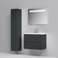 Шкаф-пенал для ванной AM.PM GEM 30 см push-to-open правый / M90CHR0306GM графит матовый — 4